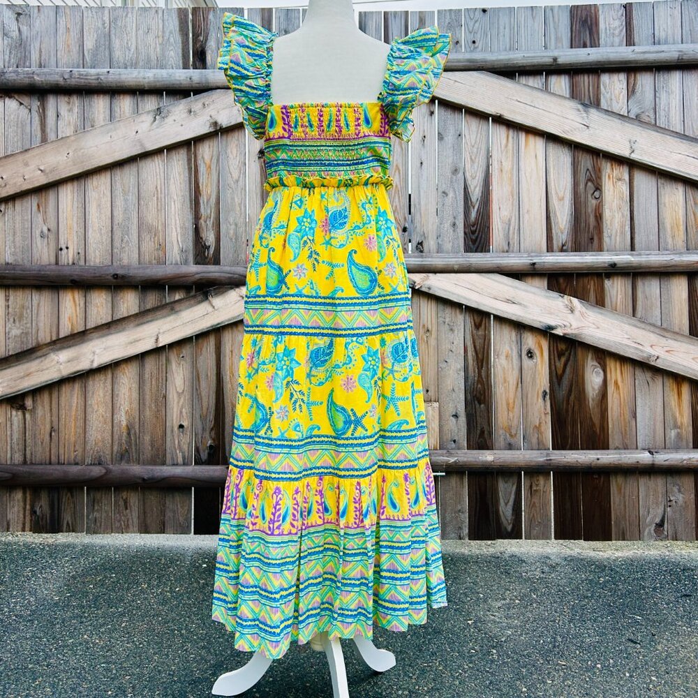Celina Moon Midi Tiered Dress with POCKETS (size M) - Picture 6 of 12